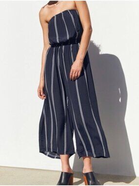 Silence + Noise Jackson Strapless Culotte Jumpsuit XS
